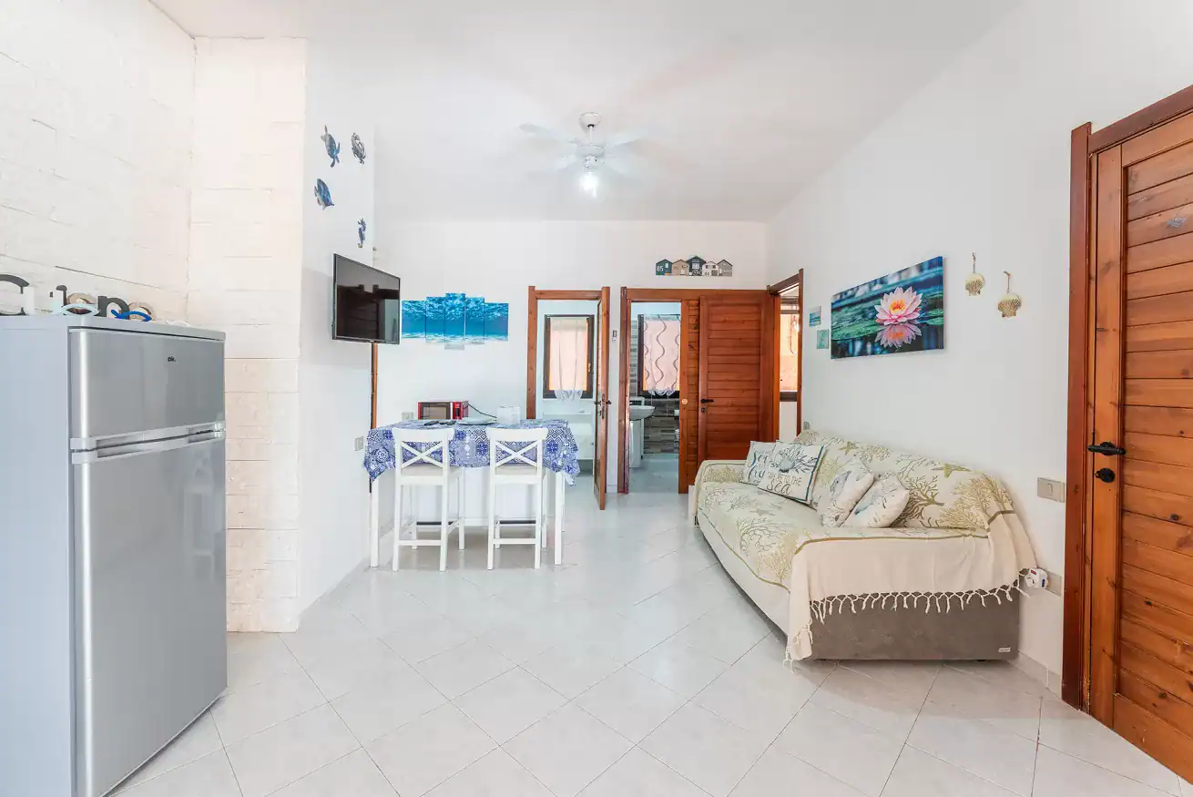 the interior of a bright and cosy flat