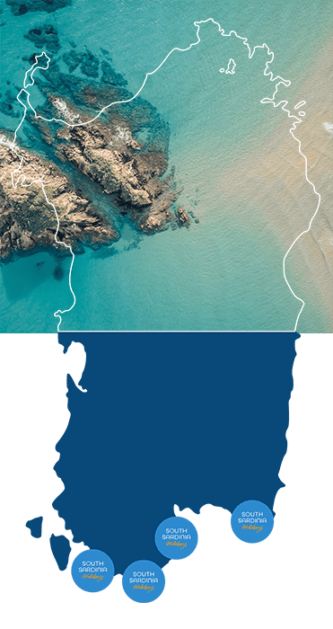 della costa con dettagli geografici